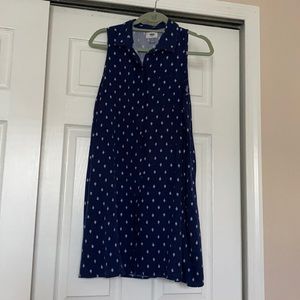 Printed Collar Neck Dress